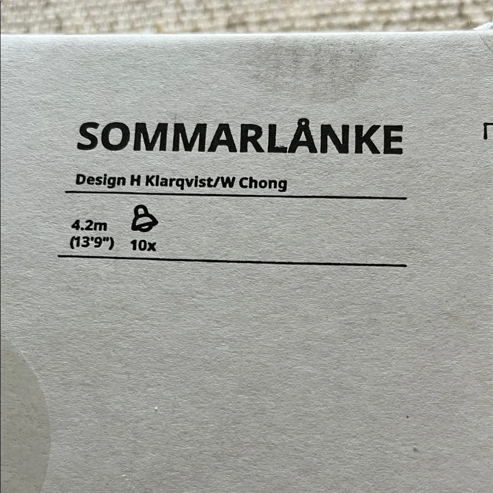 IKEA SOMMARLANKE Festive String Lights with Red Hues - Picture 4 of 5